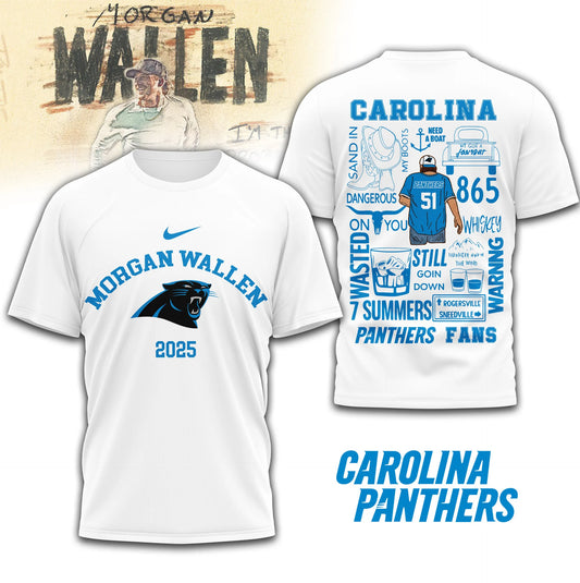 LIMITED EDITION - NEW CUSTOMIZED NFL23 CLP CAROLINA PANTHERS T-SHIRT | MULTIPLE COLORS AVAILABLE