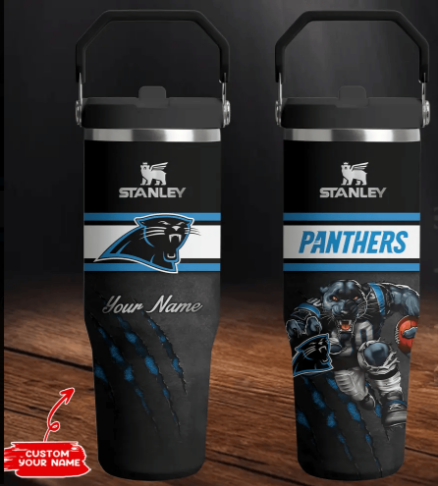 LIMITED EDITION - NEW CUSTOMIZED NFL23 CLP CAROLINA PANTHERS TUMBLER CUP