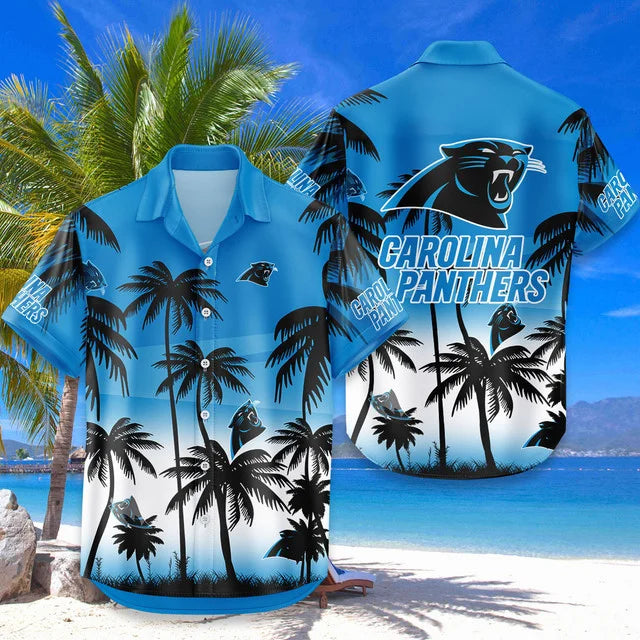 LIMITED EDITION - NEW CUSTOMIZED NFL23 CLP CAROLINA PANTHERS UNISEX HAWAIIAN SHIRT & SHORTS SET