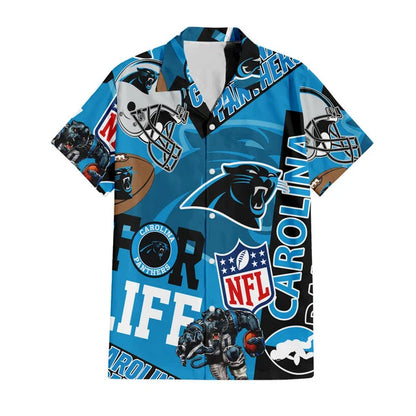 LIMITED EDITION - NEW CUSTOMIZED NFL23 CLP CAROLINA PANTHERS UNISEX HAWAIIAN SHIRT & SHORTS SET