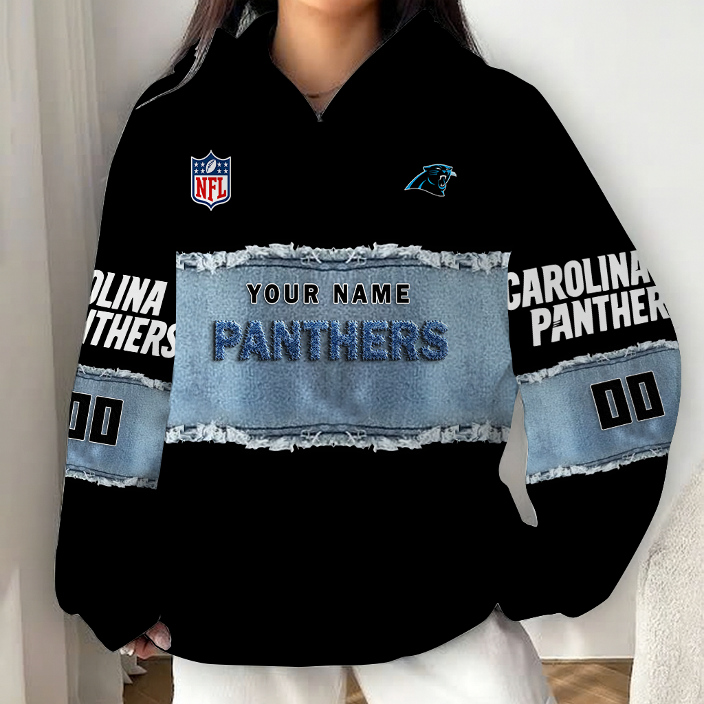 LIMITED EDITION - NEW CUSTOMIZED NFL23 CLP CAROLINA PANTHERS UNISEX HOODIE