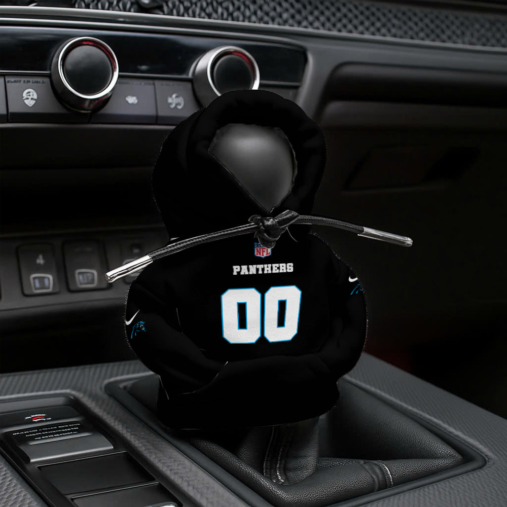 LIMITED EDITION - NEW CUSTOMIZED NFL23 CLP CAROLINA PANTHERS AUTOMOTIVE HOODIE SHIFT KNOB COVER