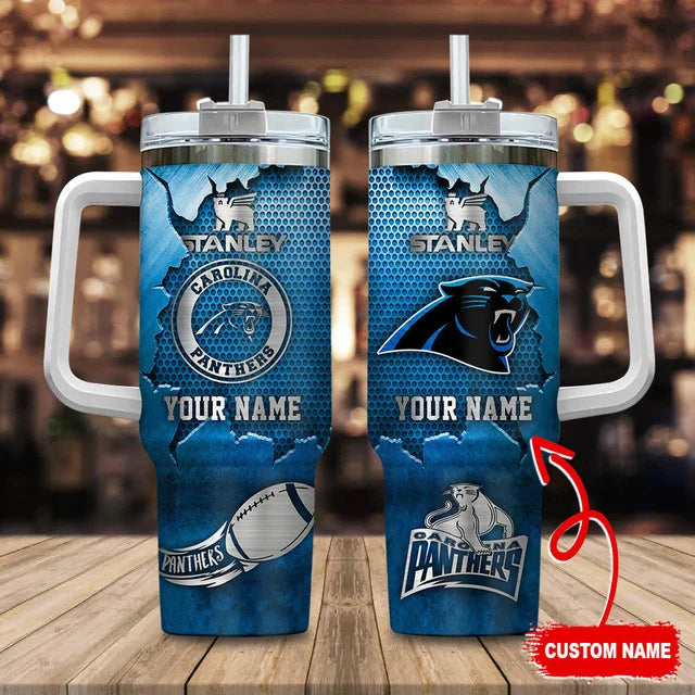 LIMITED EDITION - NEW CUSTOMIZED NFL23 CLP CAROLINA PANTHERS TUMBLER CUP