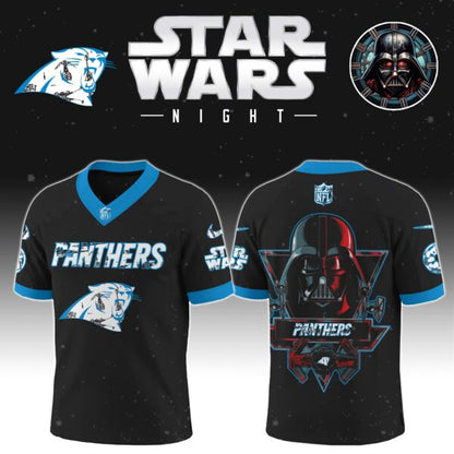 LIMITED EDITION - NEW CUSTOMIZED NFL23 CLP CAROLINA PANTHERS V-NECK BASKETBALL JERSEY