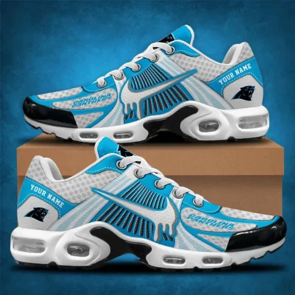 LIMITED EDITION - NEW CUSTOMIZED NFL23 CLP CAROLINA PANTHERS UNISEX AIR MAX PLUS SNEAKERS