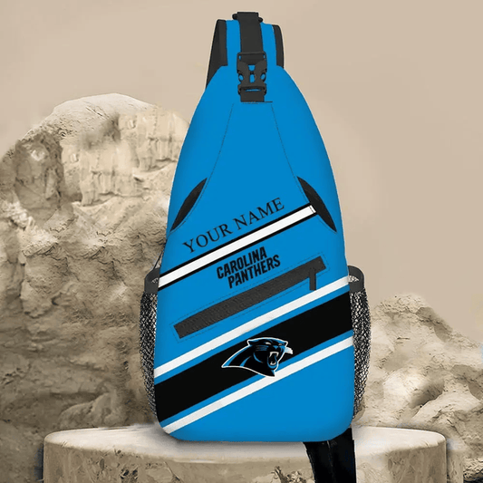 LIMITED EDITION - NEW CUSTOMIZED NFL23 CLP CAROLINA PANTHERS SLING BAG