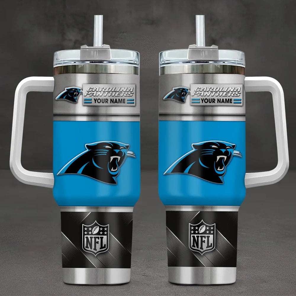 LIMITED EDITION - NEW CUSTOMIZED NFL23 CLP CAROLINA PANTHERS TUMBLER CUP