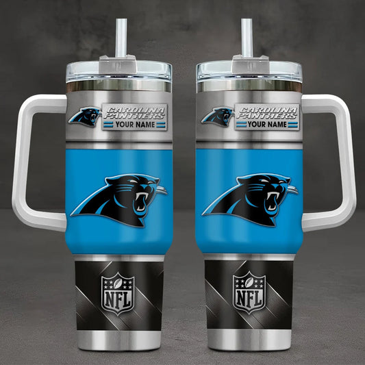 LIMITED EDITION - NEW CUSTOMIZED NFL23 CLP CAROLINA PANTHERS TUMBLER CUP