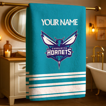 The Hornets NBA Personalized Beach & Bath Towel