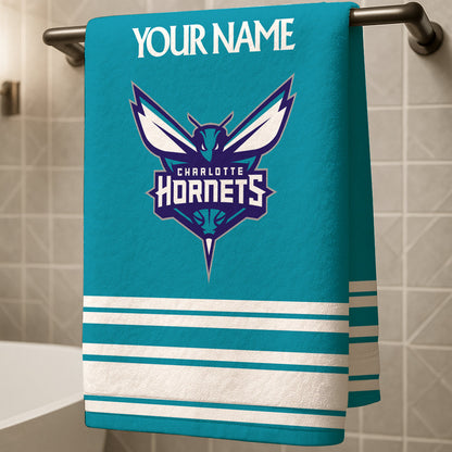 The Hornets NBA Personalized Beach & Bath Towel