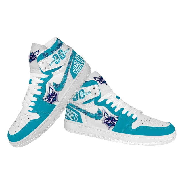 [HOT DEAL] NEW CUSTOMIZED NBA27 CHO CHARLOTTE HORNETS AIR JORDAN SNEAKERS
