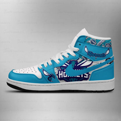 [HOT DEAL] NEW CUSTOMIZED NBA27 CHO CHARLOTTE HORNETS AIR JORDAN SNEAKERS