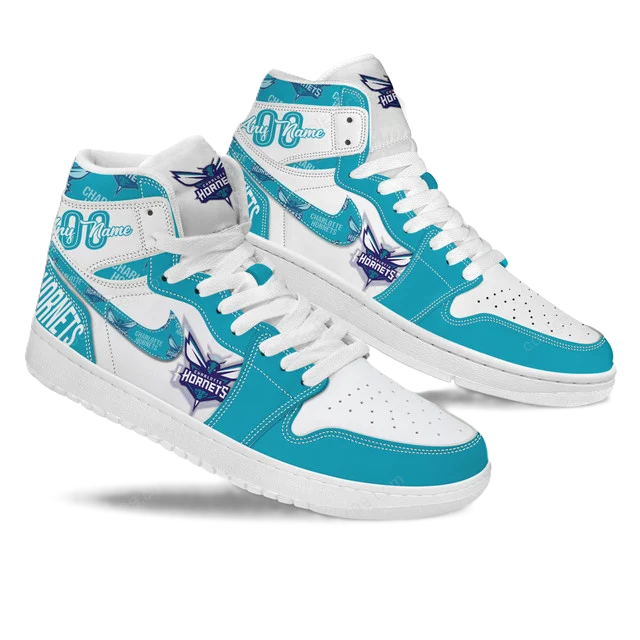 [HOT DEAL] NEW CUSTOMIZED NBA27 CHO CHARLOTTE HORNETS AIR JORDAN SNEAKERS