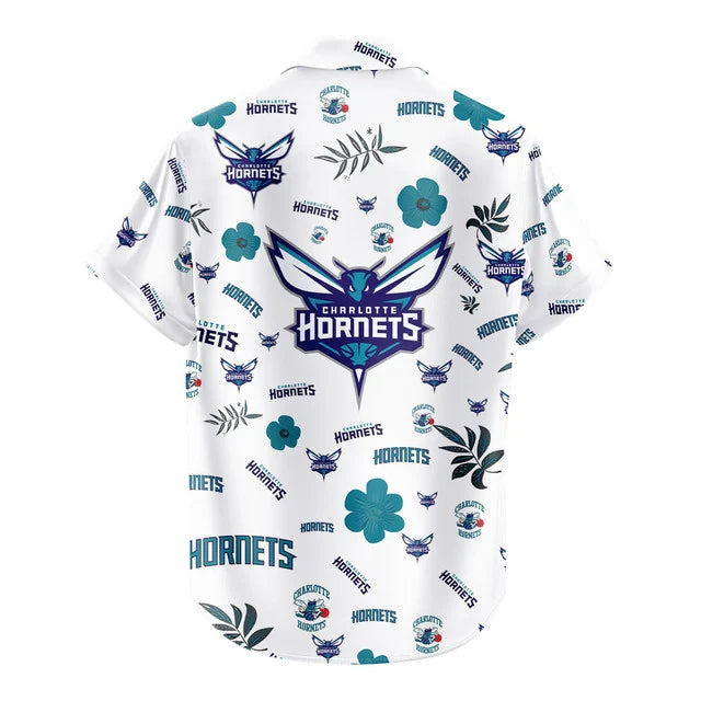 LIMITED EDITION - NEW CUSTOMIZED NBA27 CHO CHARLOTTE HORNETS UNISEX HAWAIIAN SHIRT & SHORTS SET