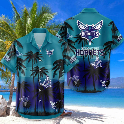LIMITED EDITION - NEW CUSTOMIZED NBA27 CHO CHARLOTTE HORNETS UNISEX HAWAIIAN SHIRT & SHORTS SET