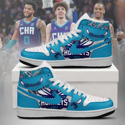 [HOT DEAL] NEW CUSTOMIZED NBA27 CHO CHARLOTTE HORNETS AIR JORDAN SNEAKERS