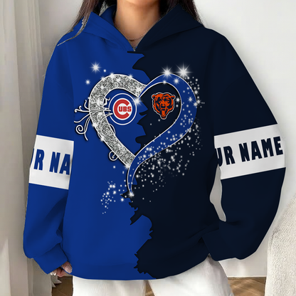 LIMITED EDITION - NEW CUSTOMIZED NFL26 CCB CHICAGO BEARS x MLB04 CCS CHICAGO CUBS UNISEX T-SHIRT, POLO, HOODIE & JACKETS