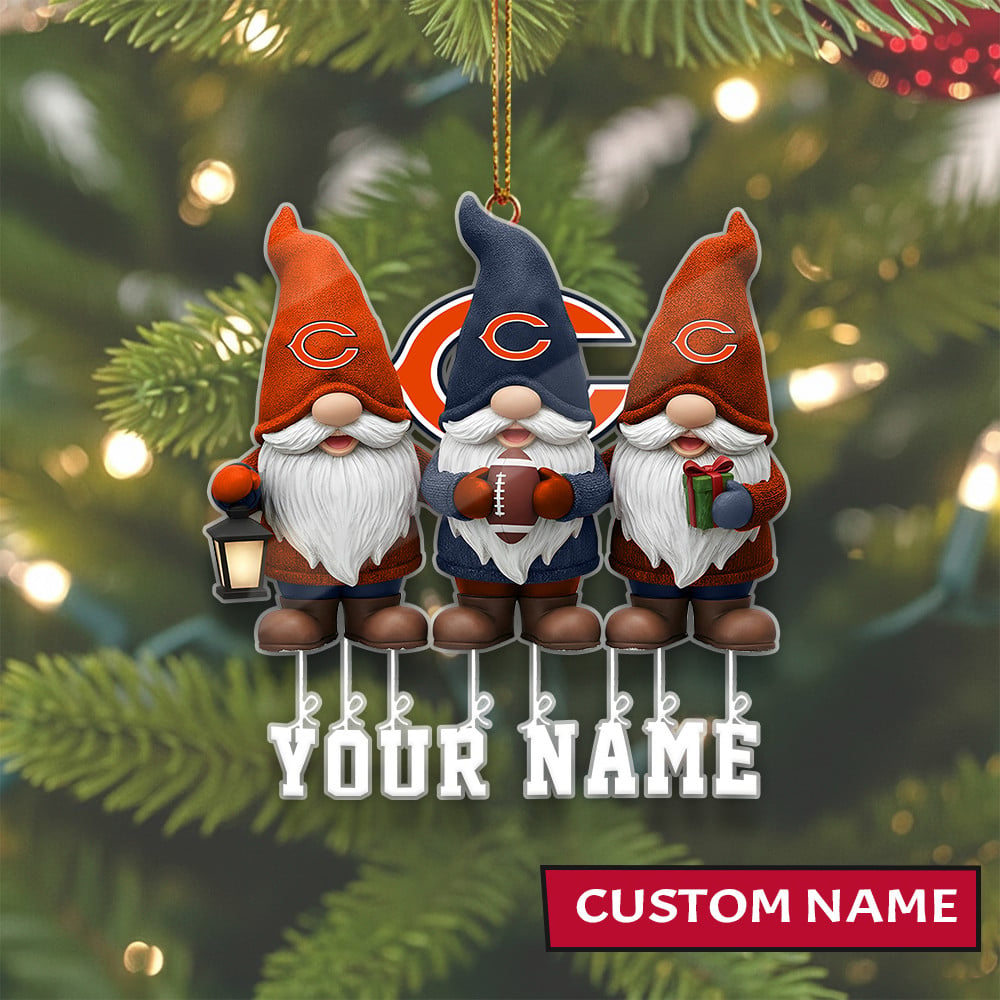 LIMITED EDITION - NEW CUSTOMIZED NFL26 CCB CHICAGO BEARS ORNAMENT