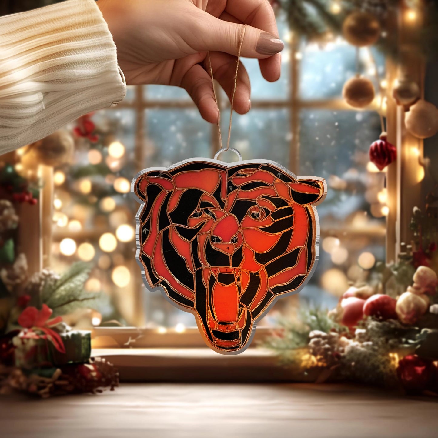 LIMITED EDITION - NEW CUSTOMIZED NFL26 CCB CHICAGO BEARS ACRYLIC ORNAMENT