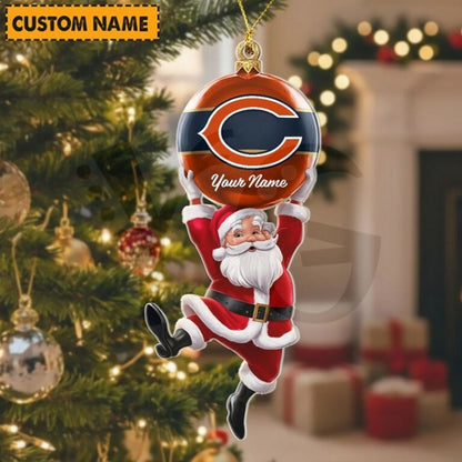 LIMITED EDITION - NEW CUSTOMIZED NFL26 CCB CHICAGO BEARS CHRISTMAS ACRYLIC ORNAMENT