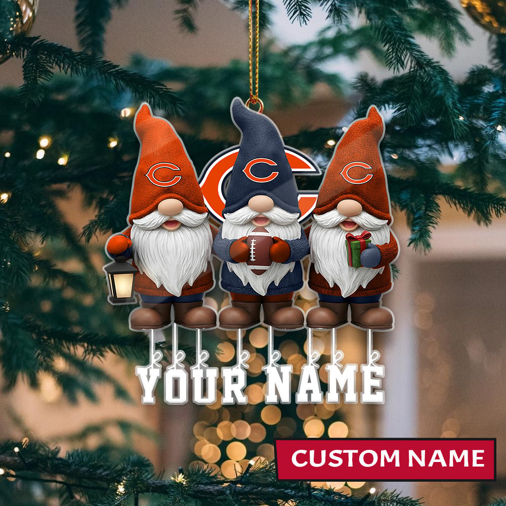 LIMITED EDITION - NEW CUSTOMIZED NFL26 CCB CHICAGO BEARS ORNAMENT