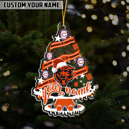 LIMITED EDITION - NEW CUSTOMIZED NFL26 CCB CHICAGO BEARS ORNAMENT