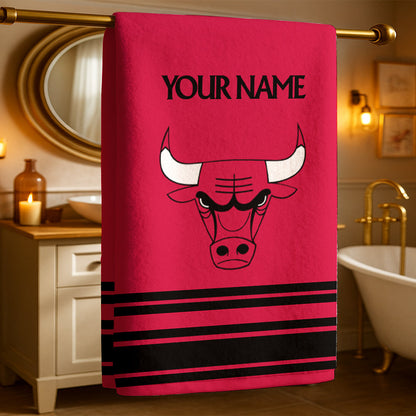 The Bulls NBA Personalized Beach & Bath Towel