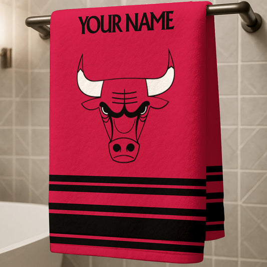 The Bulls NBA Personalized Beach & Bath Towel