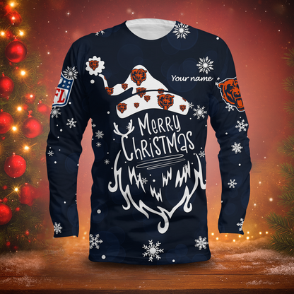 LIMITED EDITION - NEW CUSTOMIZED NFL26 CCB CHICAGO BEARS LONG SLEEVED T-SHIRT