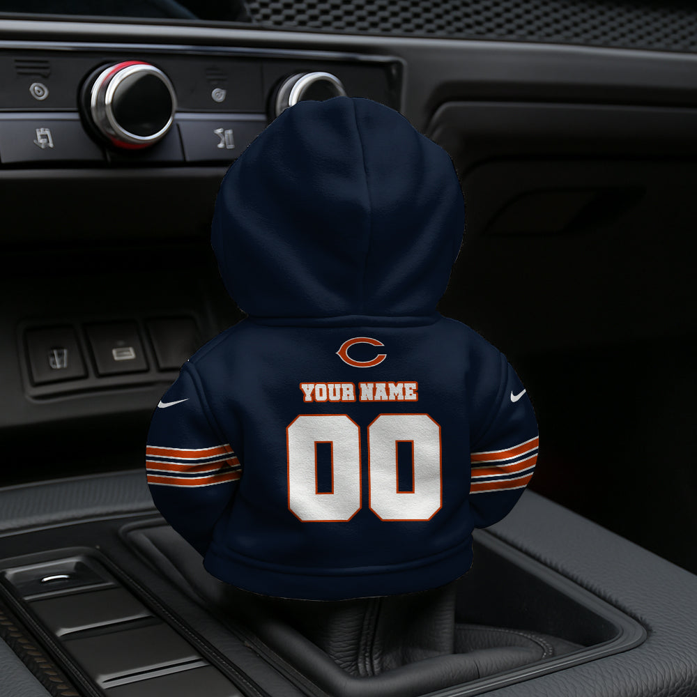 LIMITED EDITION - NEW CUSTOMIZED NFL26 CCB CHICAGO BEARS AUTOMOTIVE HOODIE SHIFT KNOB COVER