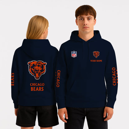LIMITED EDITION - NEW CUSTOMIZED NFL26 CCB CHICAGO BEARS UNISEX HOODIE