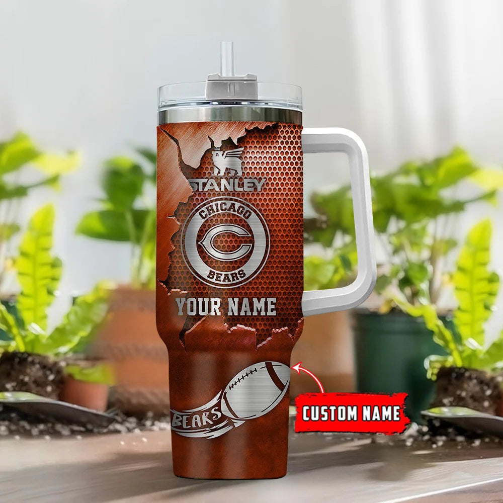 LIMITED EDITION - NEW CUSTOMIZED NFL26 CCB CHICAGO BEARS TUMBLER CUP