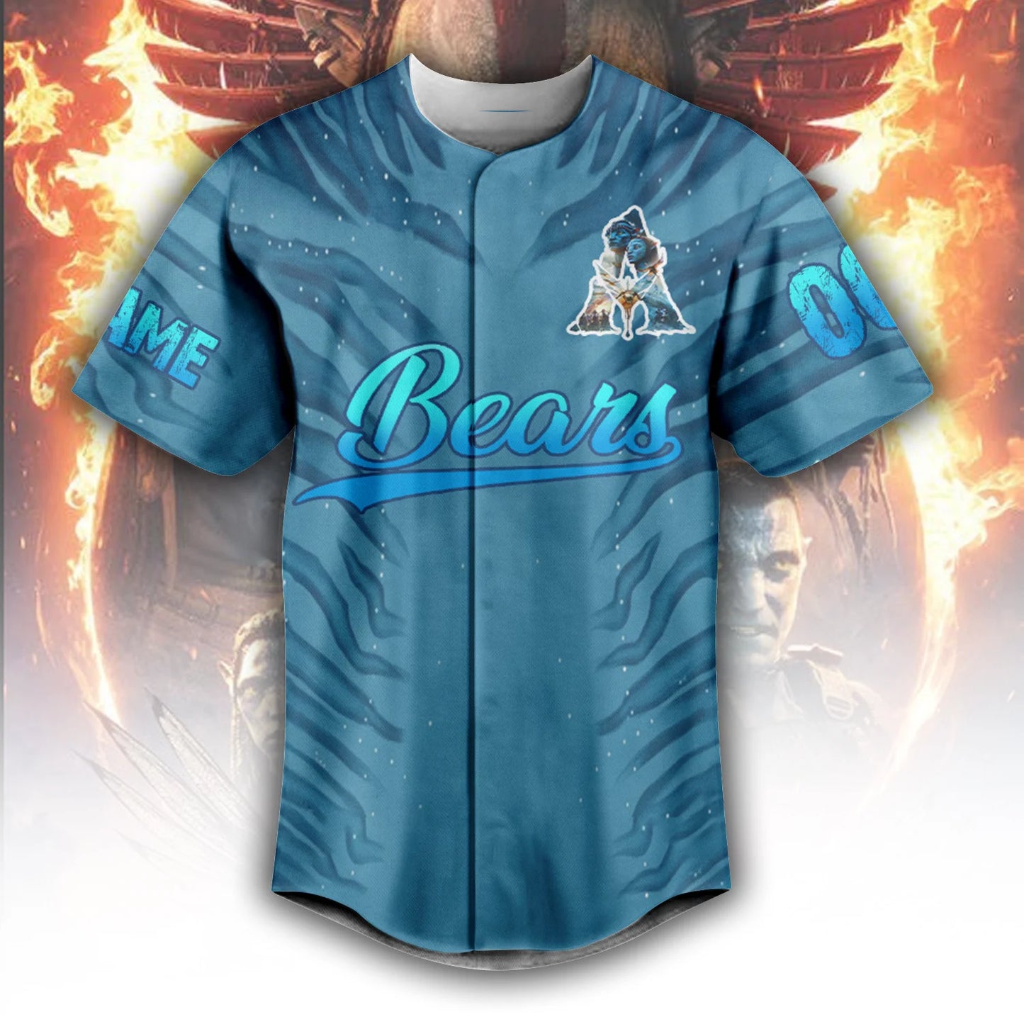 LIMITED EDITION - NEW CUSTOMIZED NFL26 CCB CHICAGO BEARS BASEBALL JERSEY