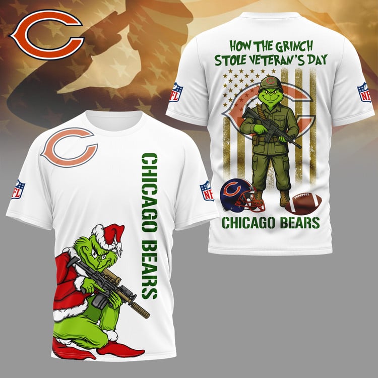 LIMITED EDITION - NEW CUSTOMIZED NFL26 CCB CHICAGO BEARS 3D SHIRT