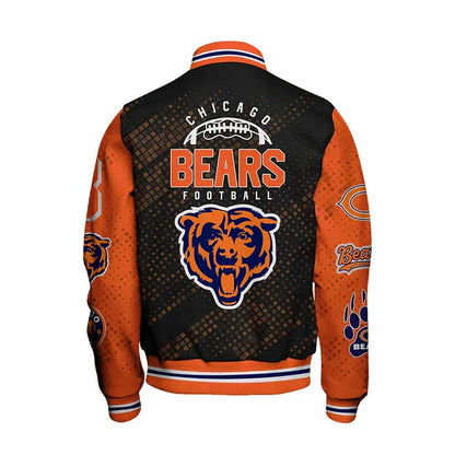 LIMITED EDITION - NEW CUSTOMIZED NFL26 CCB CHICAGO BEARS SATIN VARSITY JACKET & BASEBALL JACKET