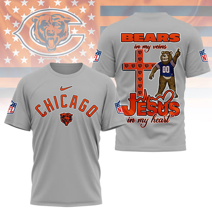 LIMITED EDITION - NEW CUSTOMIZED NFL26 CCB CHICAGO BEARS T-SHIRT | MULTIPLE COLORS AVAILABLE