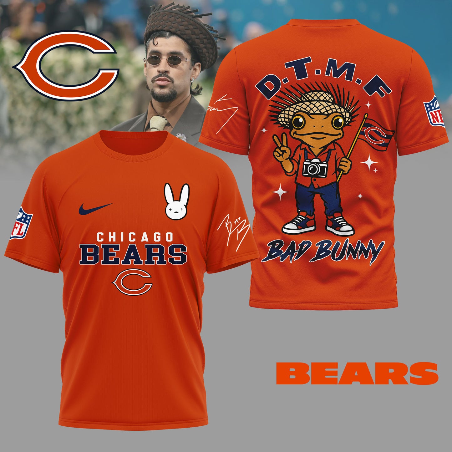 LIMITED EDITION - NEW CUSTOMIZED NFL26 CCB CHICAGO BEARS T-SHIRT, HOODIE, ZIP HOODIE