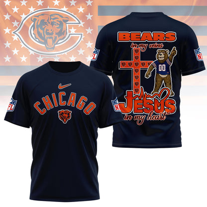 LIMITED EDITION - NEW CUSTOMIZED NFL26 CCB CHICAGO BEARS T-SHIRT | MULTIPLE COLORS AVAILABLE