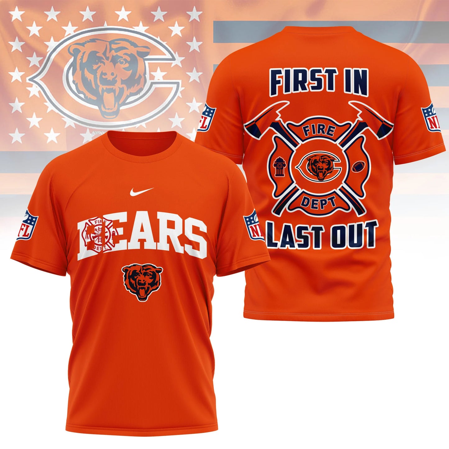LIMITED EDITION - NEW CUSTOMIZED NFL26 CCB CHICAGO BEARS T-SHIRT | MULTIPLE COLORS AVAILABLE