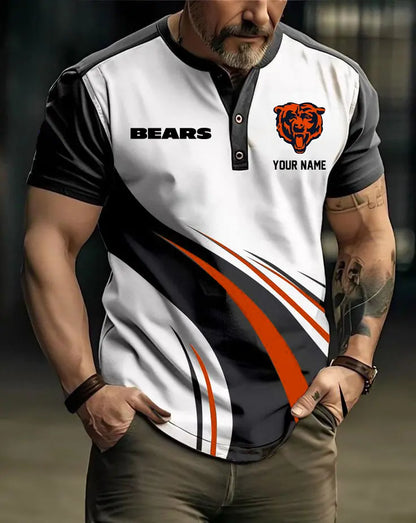 LIMITED EDITION - NEW CUSTOMIZED NFL26 CCB CHICAGO BEARS POLO SHIRT