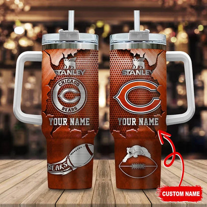 LIMITED EDITION - NEW CUSTOMIZED NFL26 CCB CHICAGO BEARS TUMBLER CUP