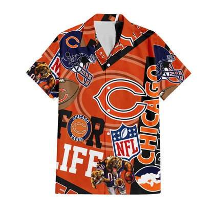 LIMITED EDITION - NEW CUSTOMIZED NFL26 CCB CHICAGO BEARS UNISEX HAWAIIAN SHIRT & SHORTS SET