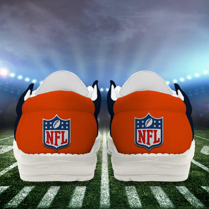 LIMITED EDITION - NEW CUSTOMIZED NFL26 CCB CHICAGO BEARS LOAFER SHOES
