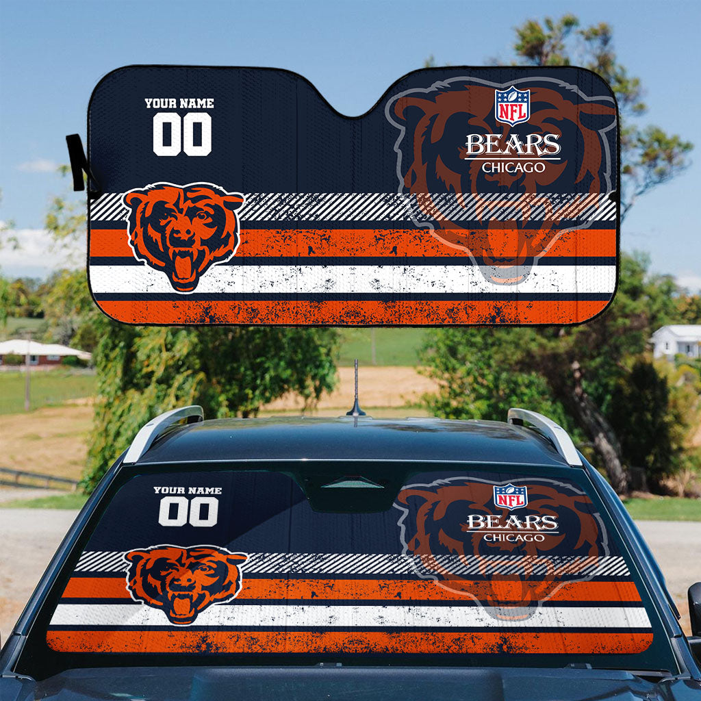 LIMITED EDITION - NEW CUSTOMIZED NFL26 CCB CHICAGO BEARS AUTO WINDSHIELD SHADE
