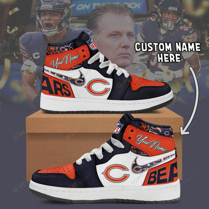 [SPECIAL OFFER] NEW CUSTOMIZED NFL26 CCB CHICAGO BEARS AIR JORDAN 1
