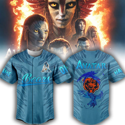 LIMITED EDITION - NEW CUSTOMIZED NFL26 CCB CHICAGO BEARS BASEBALL JERSEY
