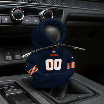 LIMITED EDITION - NEW CUSTOMIZED NFL26 CCB CHICAGO BEARS AUTOMOTIVE HOODIE SHIFT KNOB COVER