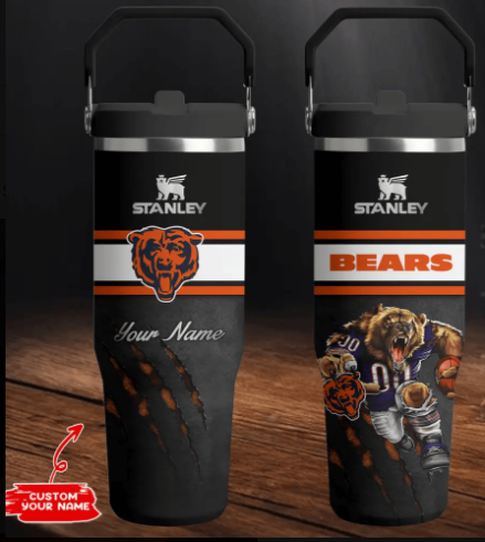LIMITED EDITION - NEW CUSTOMIZED NFL26 CCB CHICAGO BEARS TUMBLER CUP