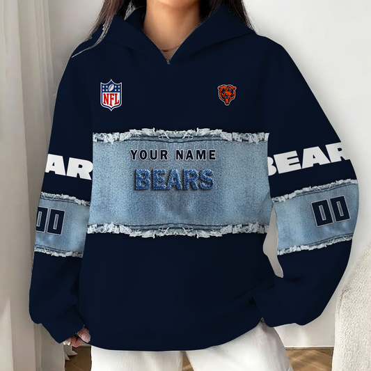 LIMITED EDITION - NEW CUSTOMIZED NFL26 CCB CHICAGO BEARS UNISEX HOODIE