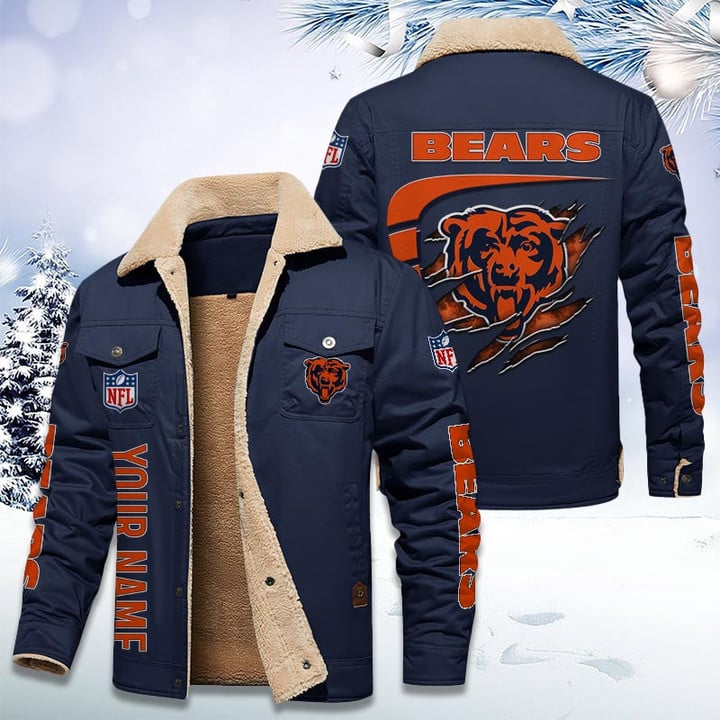 LIMITED EDITION - NEW CUSTOMIZED NFL26 CCB CHICAGO BEARS FLEECE JACKET